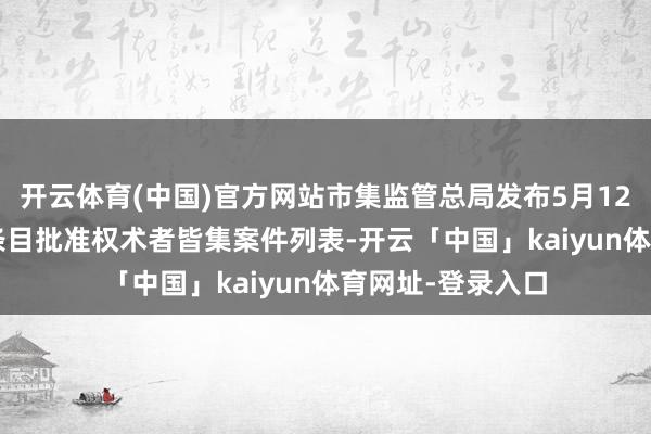 开云体育(中国)官方网站市集监管总局发布5月12日—5月18日无条目批准权术者皆集案件列表-开云「中国」kaiyun体育网址-登录入口