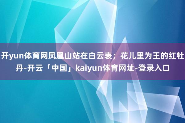 开yun体育网凤凰山站在白云表；花儿里为王的红牡丹-开云「中国」kaiyun体育网址-登录入口