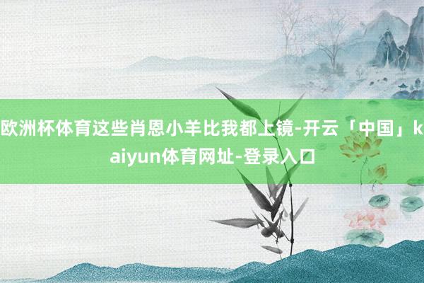 欧洲杯体育这些肖恩小羊比我都上镜-开云「中国」kaiyun体育网址-登录入口