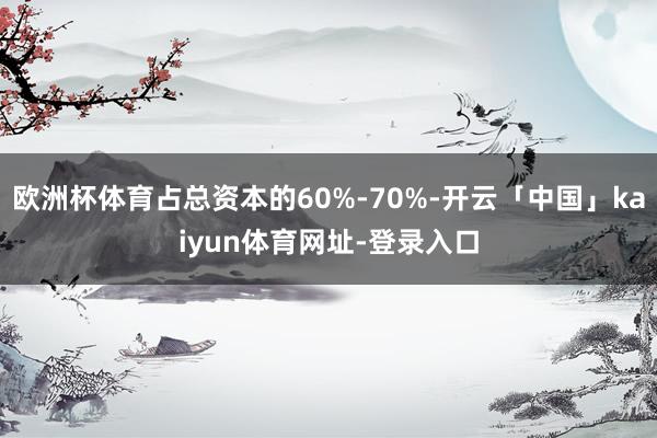 欧洲杯体育占总资本的60%-70%-开云「中国」kaiyun体育网址-登录入口