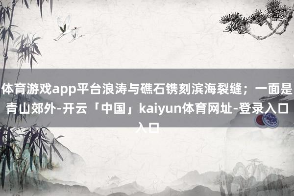 体育游戏app平台浪涛与礁石镌刻滨海裂缝；一面是青山郊外-开云「中国」kaiyun体育网址-登录入口